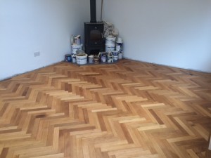 View to Stove Reclaimed Oak
